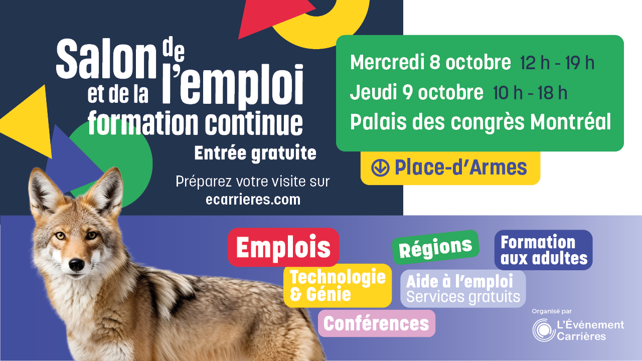 2025 Salon de l'emploi et de la formation continue à Montréal