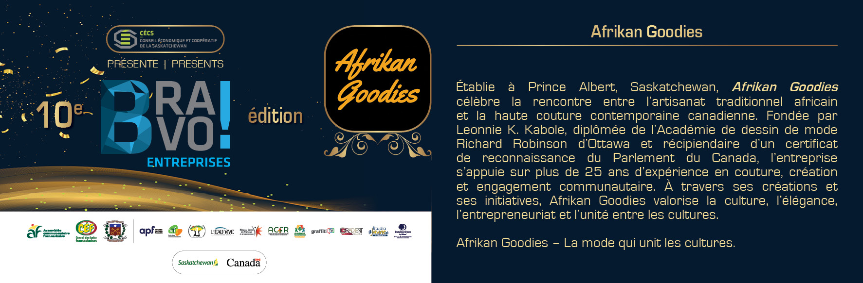 BRAVO2026 - Candidatures Afrikan Goodies ok