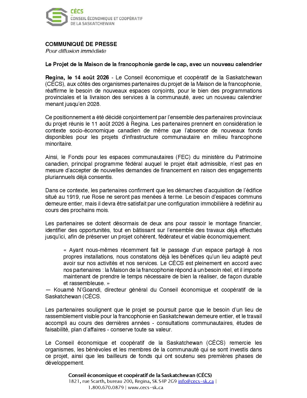 20260814 Communiqué de presse Re Maison de la francophonie page 001