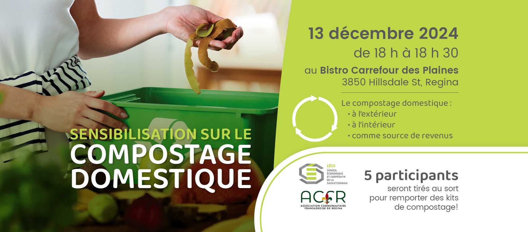 Atelier sur le compostage domestique.