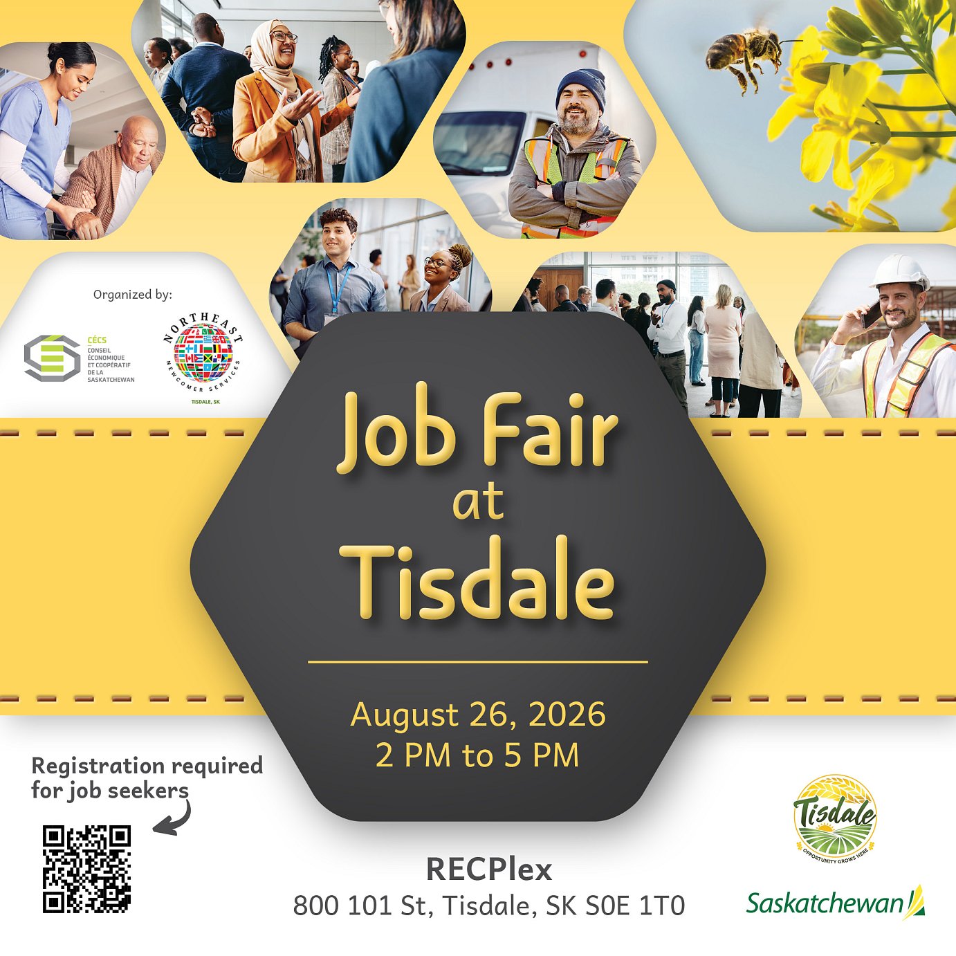 Job Fair Tisdale annonce 1080x1080